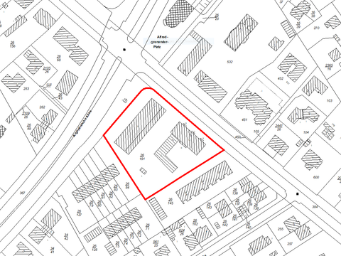 Geltungsbereich des Bebauungsplanentwurfs 6-48 VE - Ortsteil Zehlendorf (Bild: Bezirksamt Steglitz-Zehlendorf von Berlin Stadtentwicklungsamt – Fachbereich Stadtplanung)