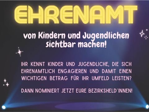 Vorderseite des Flyers- Bezirksheld:innen Steglitz-Zehlendorf 2024 (Bild: KiJuBSZ)