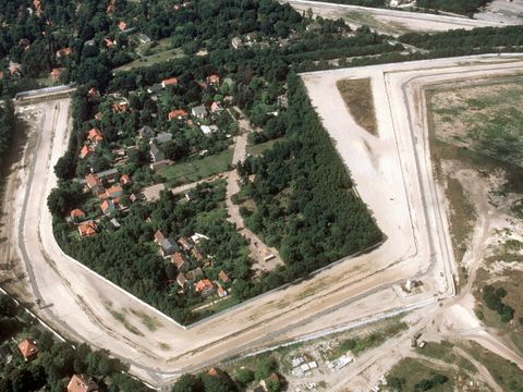 Luftaufnahme der Exklave Steinstücken, 1989