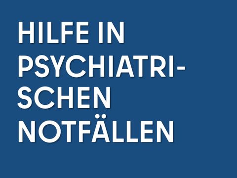Hilfe in psychiatrischen Notfällen Kachel
