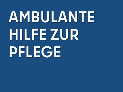 Ambulante Hilfe zur Pflege Kachel