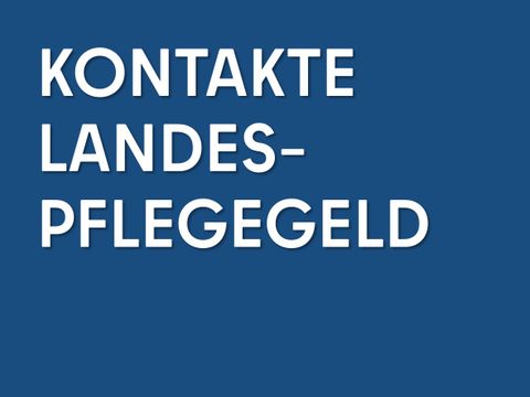 Ansprechpersonen Landespflegegeld
