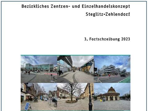 Bezirkliches Zentren- und Einzelhandelskonzept Steglitz-Zehlendorf (Bild: BA SZ)