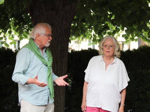 Karl-Josef Steden, erster stellv. Vorsitzender des Städtepartnerschaftsvereins Hagen e.V. mit seiner Funktionskollegin aus Steglitz-Zehlendorf, Marie Grund