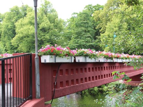Pünktlich zum Besuch der Berliner Gäste herausgeputzt: Steglitz-Zehlendorf-Brücke in Ronneby