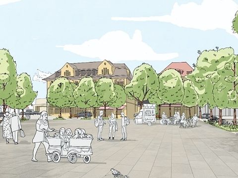 Illustration Neugestaltung Kranoldplatz