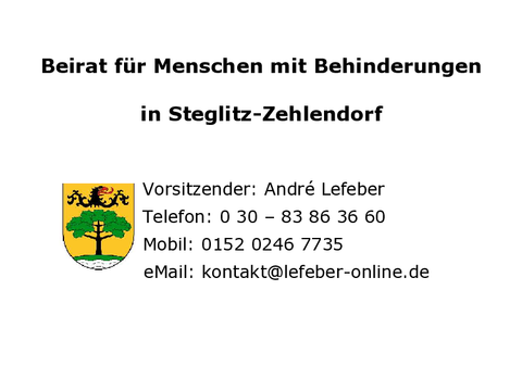 unsere Kontaktkarte - Visitenkarte