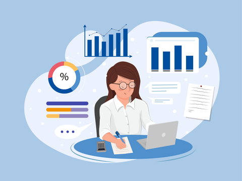 Illustration Gesundheitsberichterstattung von Envato Elements lizensiert nur für QPK BASZ