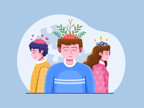 Illustration Psychiatriekoordination von Envato Elements lizensiert nur für QPK BASZ
