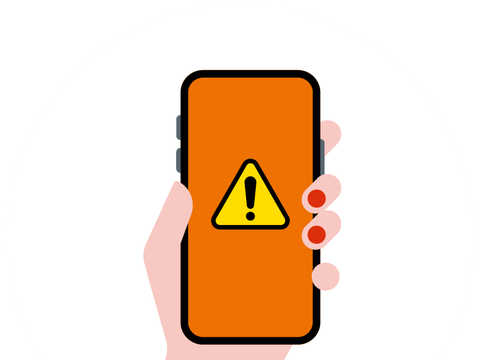 Warnung Smartphone