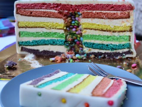 Regenbogen-Kuchen
