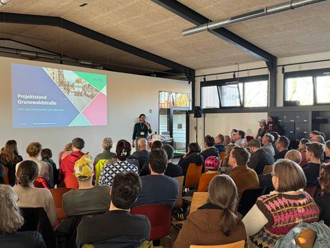 infraVelo informiert zum Projekt Grunewaldstraße (Bild: Berlin Recycling)