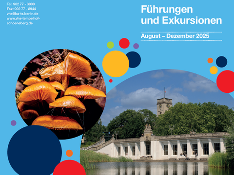 Flyer „Führungen und Exkursionen“ der VHS (Bild: VHS Tempelhof-Schöneberg)