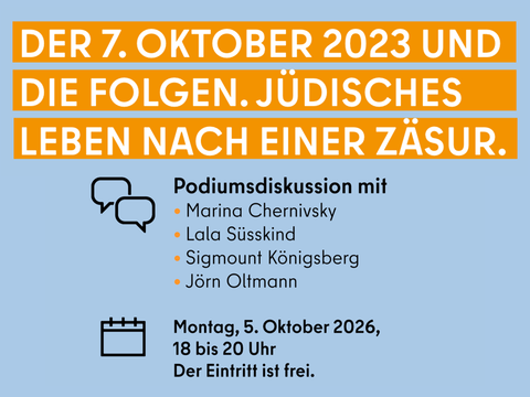 Teaserbild zur Podiumsdiskussion am 05.10.2026