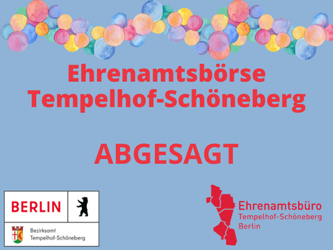 Ehrenamtsbörse 2023 abgesagt