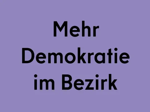 Teaser Mehr Demokratie im Bezirk