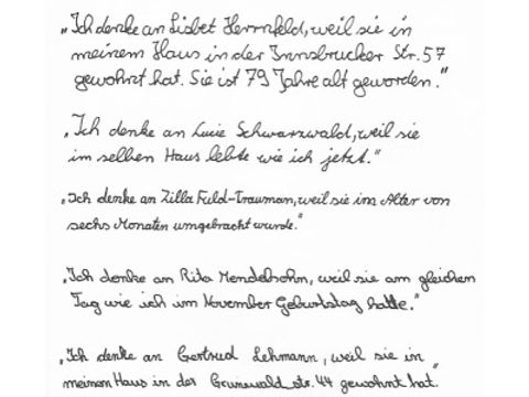 Zitate aus dem Gedenkstein (Bild: Museen Tempelhof-Schöneberg / Foto:Christa Niclasen ,München 1998)