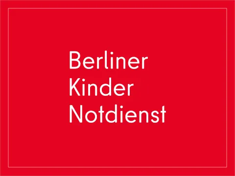 Kachel mit Aufschrift Berliner Kinder Notdienst