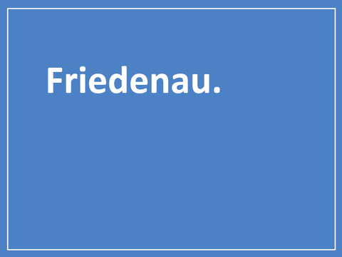Kachel mit Schriftzug Friedenau