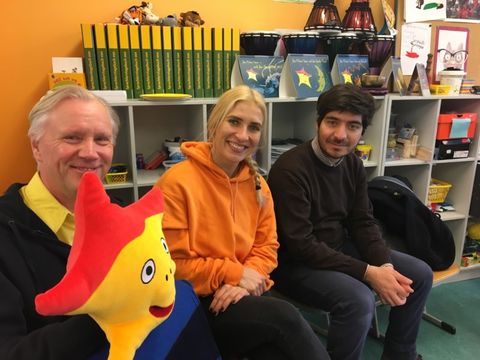 Claudine Urban (Jugendamt) mit dem Team Kleiner Stern