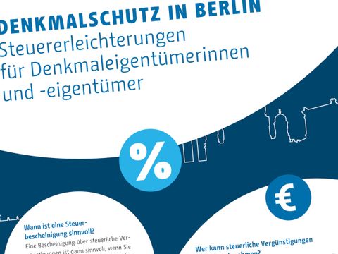 Hinweisbroschüre Steuervergünstigungen für Denkmaleigentümer_innen