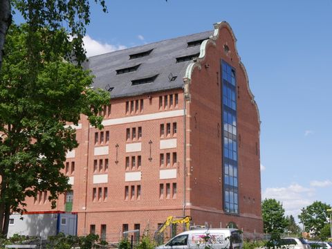 Blick auf die neugestaltete Alte Mälzerei in Lichtenrade