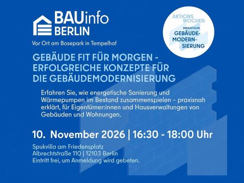 Plakat Gebäude Fit für Morgen 10.11.2026