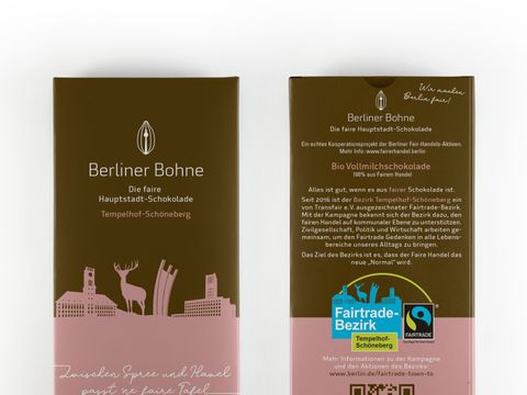 Berliner Bohne - Tempelhof-Schöneberg in Vollmilch (Bild: WBF)