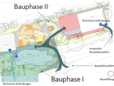 NEU Stillerzeile 100 Baustellenzufahrten Bauphasen