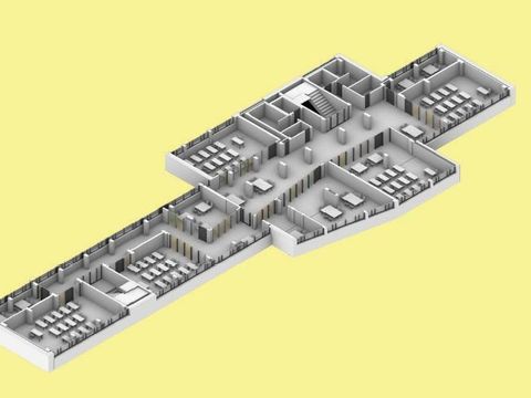 Stillerzeile 100 Darstellung Obergeschoss 1-3 Unterrichtsraume Foren Teilungsraume