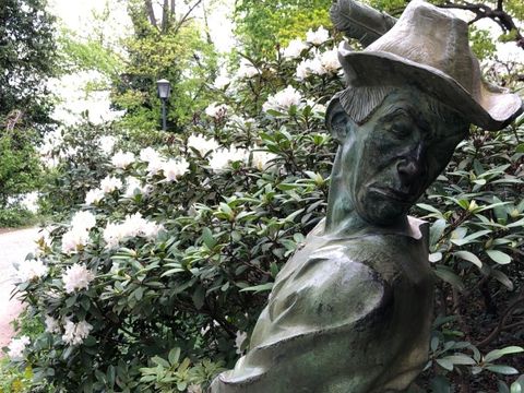 Skulptur auf der Schlossinsel