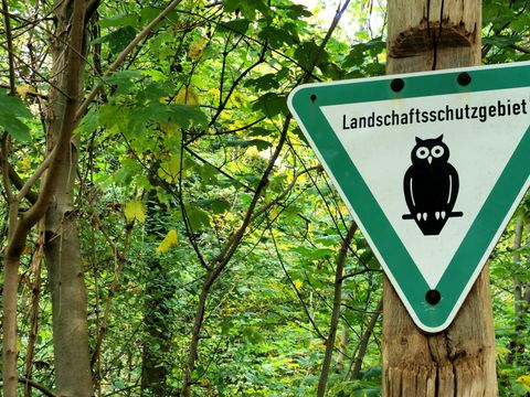 Landschaftsschutzgebietsschild (LSG) PlÃ¤nterwald