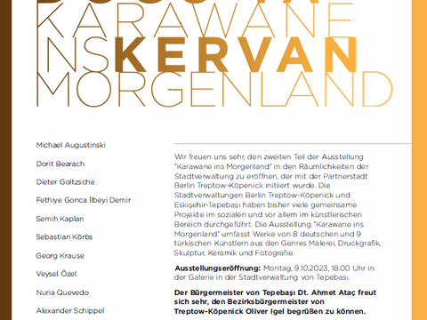 Einladung Ausstellung Karawane ins Morgenland