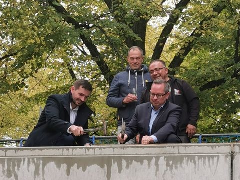 Richtfest für den Erweiterungsbau der Wilhelm-Bölsche Schule