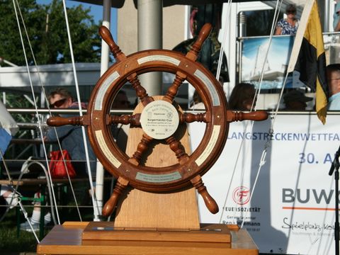 Steuerrad Wanderpokal Bürgermeisterregatta