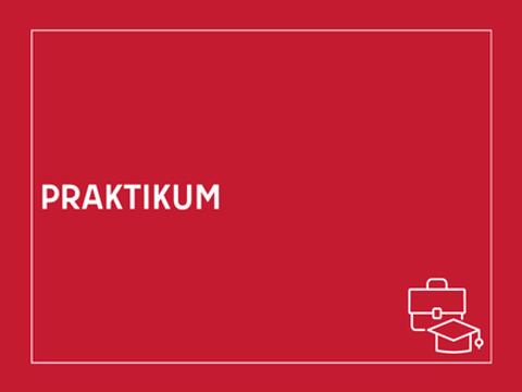 Kachel mit der Aufschrift "Praktikum"