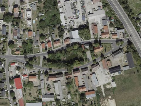Luftbild vom Dorfanger Bohnsdorf