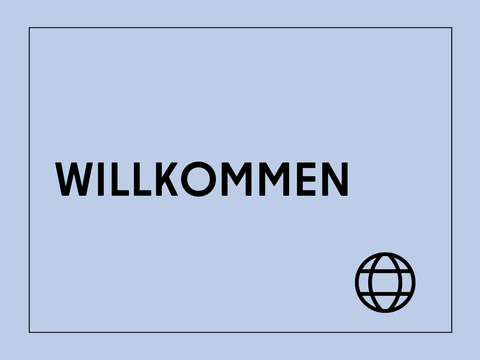 Wort willkommen