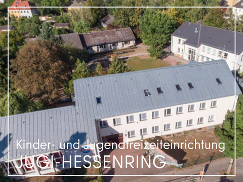 Die Kinder- und Jugendfreizeiteinrichtung Jugi Hessenring von oben