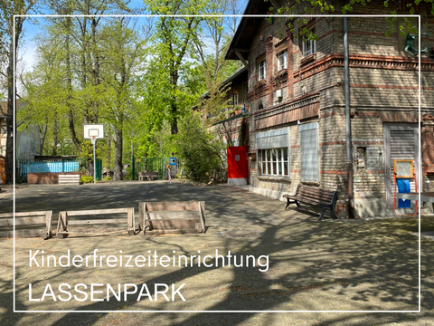 Die Fassade der Kinderfreizeiteinrichtung Lassenpark