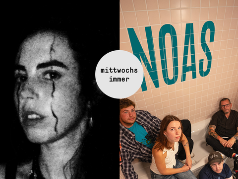 flyer für mittwochs immer am 16.09. - abgebildet sind daisy confused und noas