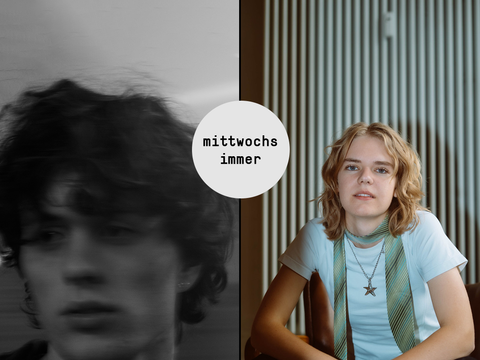 flyer für mittwochs immer am 26.08. - abgebildet sind die beiden acts für den abend