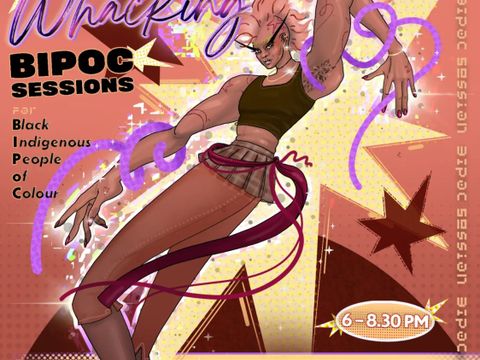 abgebildet ist der flyer für die bipoc whacking sessions - alle infos stehen auch im text
