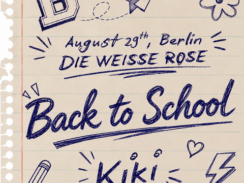 flyer für back to school kiki - alle infos stehen auch im text
