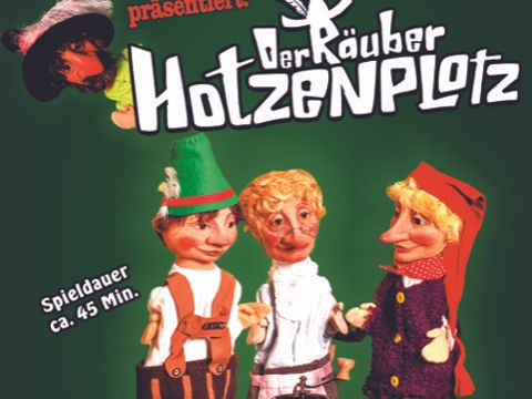 Flyer für das Puppentheater Räuber Hotzenplotz- auf dem Flyer befinden sich keine Infos, die sich nicht auch im Text befinden