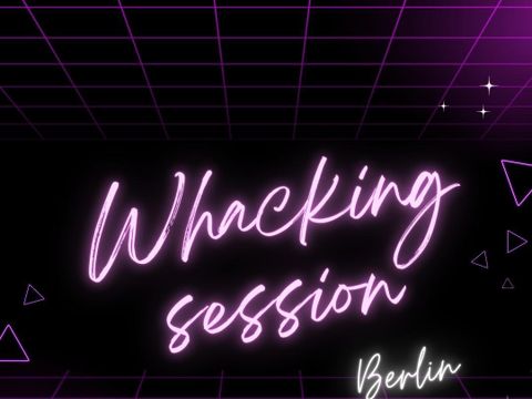 flyer für die whacking session - es stehen keine weiteren infos drauf