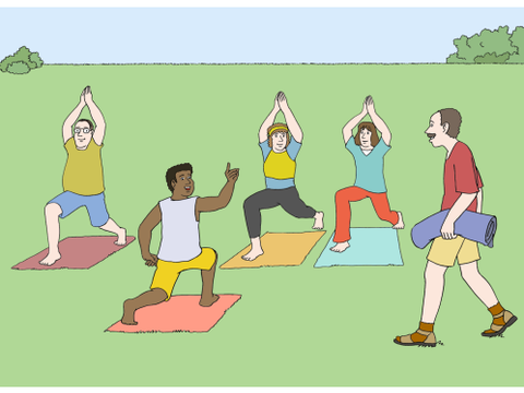 Yoga im Park
