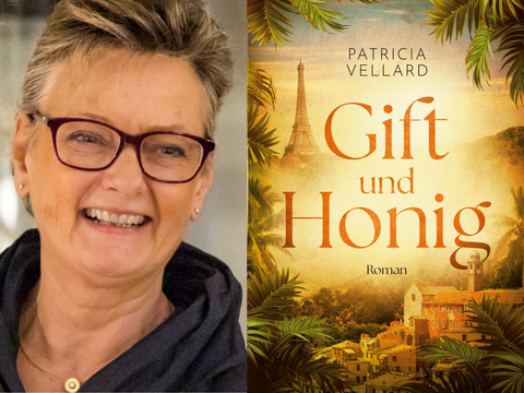Autorin und das Cover "Gift und Honig"