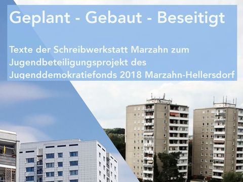 Cover der Broschüre zum Projekt Geplant - Gebaut - Beseitigt