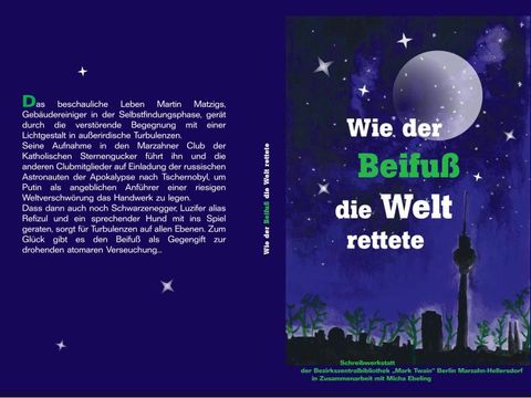 Buchcover mit Silhouette Berlins bei Nacht
